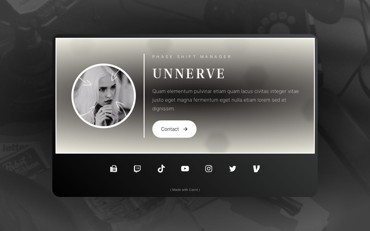 Carrd profile picture for @unnerve